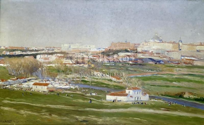 Вид на луки Сан-Ісідро в Мадриді, Ауреліано де Беруете і Морето