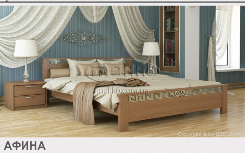 Купити ліжко Афіна з масиву (дерево: бук) Estella