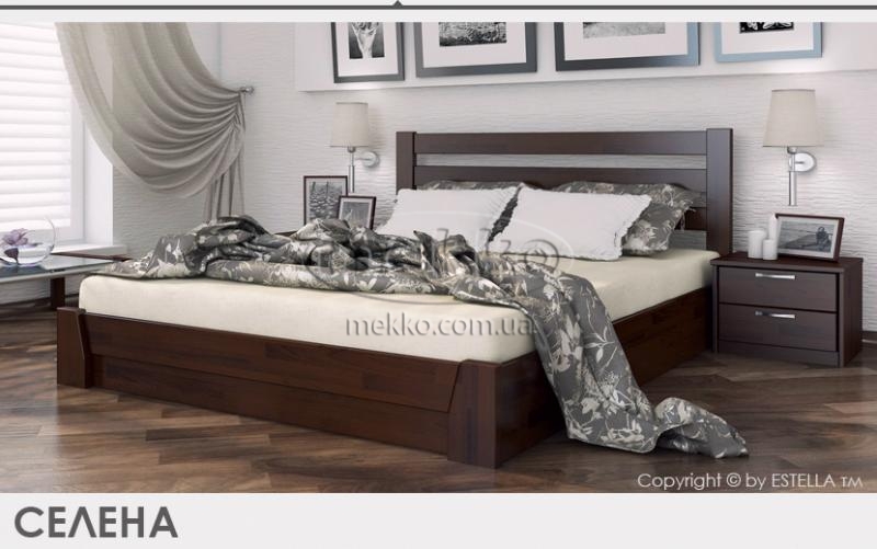 Двухспальне ліжко  Селена із щита (бук) Estella