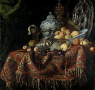 Картина Натюрморт з фруктами та посудом, Франческо Фіеравіно, ( Il Мальтійський)