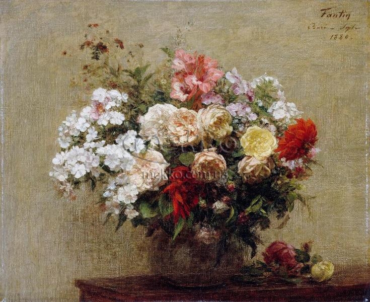 Купити в Луцьку картину Літні квіти, Анрі Фантен-Латур