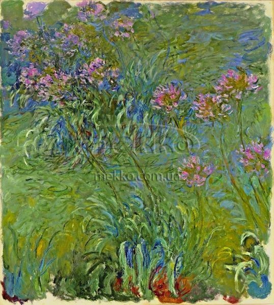 Купити картину пейзаж Agapanthus Flowers, 1914-17, Клод Моне