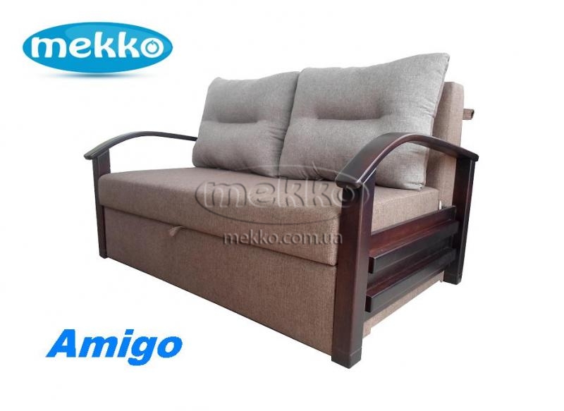 Диван mekko “Amigo” – якісний та стильний диван привабливий компактністю та комфортом, поєднує в собі функції двох механізмів “дельфін-єврокнижка”. 